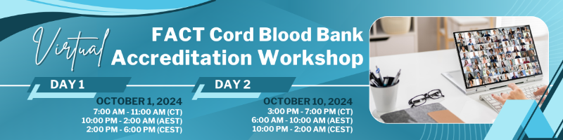 2024 Virtual Cord Blood Accreditation Workshop